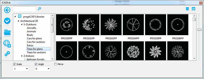 iCADLib - biblioteka bloków progeCAD