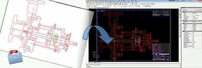 konwersja pdf do dwg progeCAD
